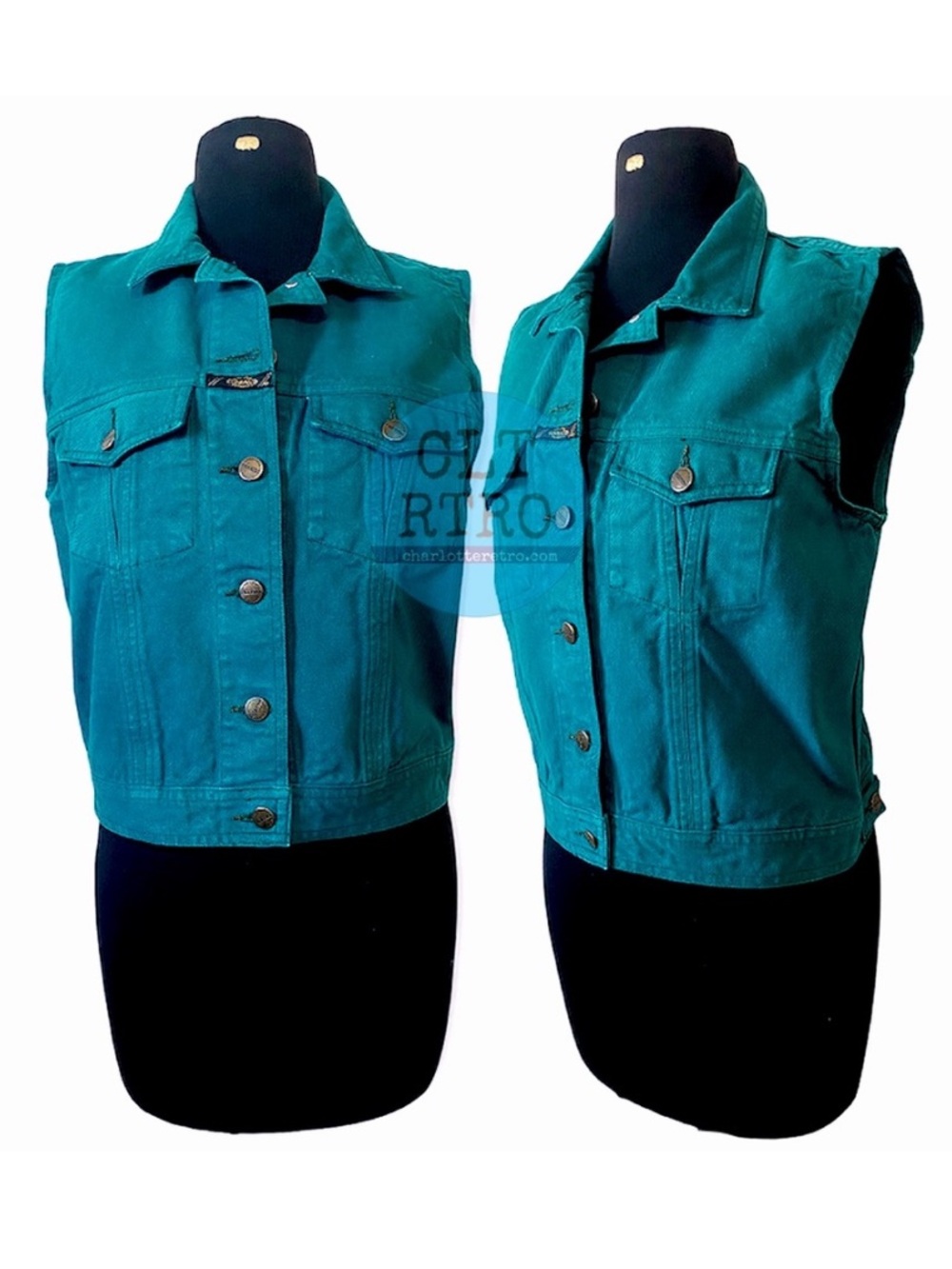 90s vtg Marithe & Francois Girbaud • Denim Vest • (36)